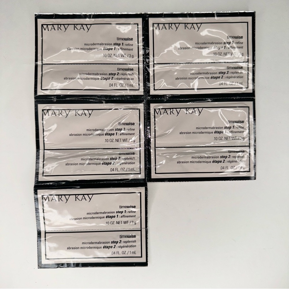 MARY KAY TIMEWISE MICROABRASION REFINE & REPLENISH SKINCARE SAMPLE PACKETS